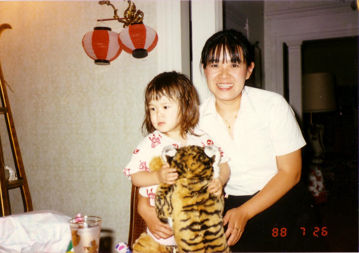 Erika as a young child with her mother